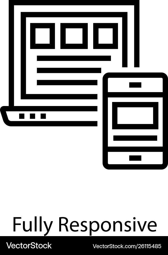 Web responsive design Vector Image