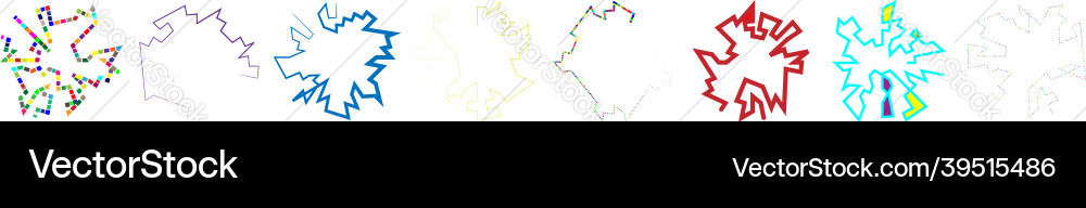 Abstract Angular Circuit Vector Image