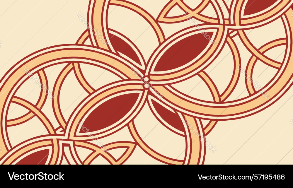 Abstract geometric interlocking pattern dynamic vector image