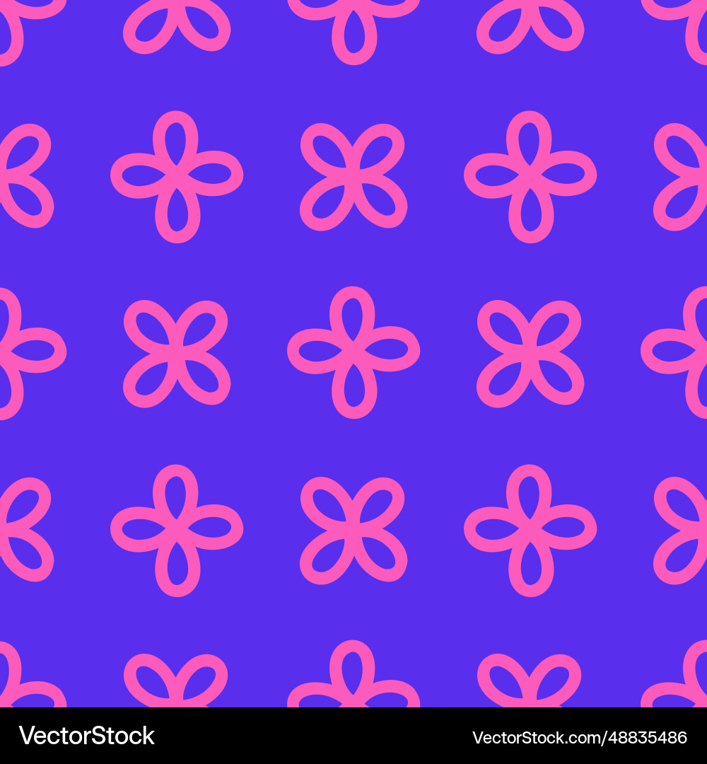 Abstract modern seamless pattern with clover Abstract modern seamless pattern with clover Vector Image