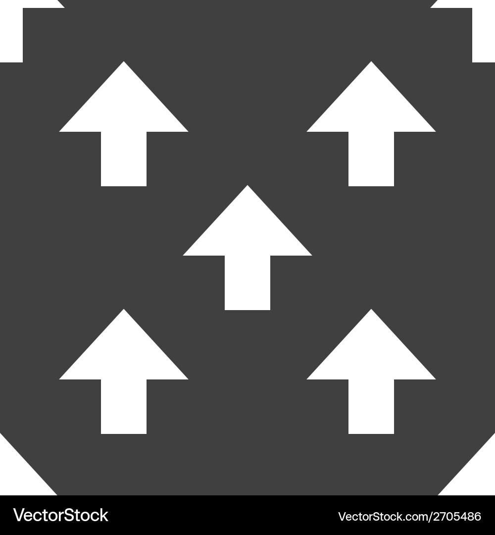 Arrow web icon flat design seamless pattern Vector Image