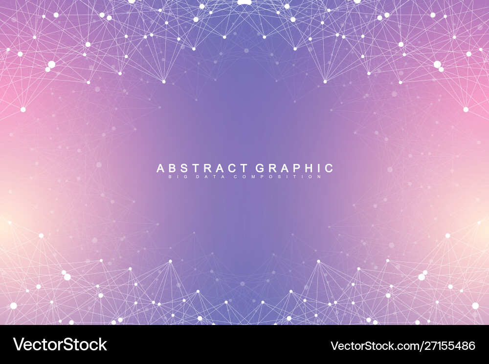 Big Data Network Abstract vector image