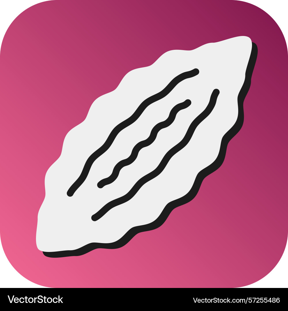 Bitter gourd glyph gradient background icon Vector Image