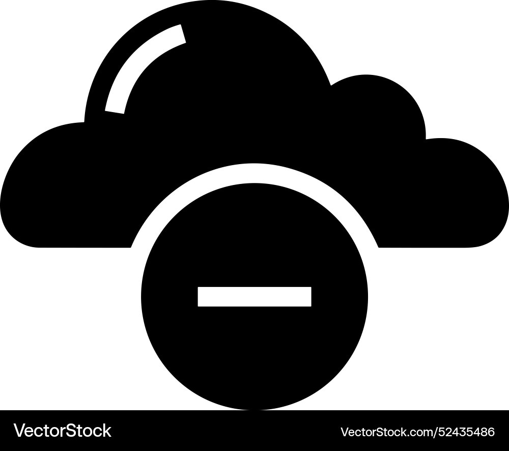 Cloud storage icon symbol image of the database Vector Image