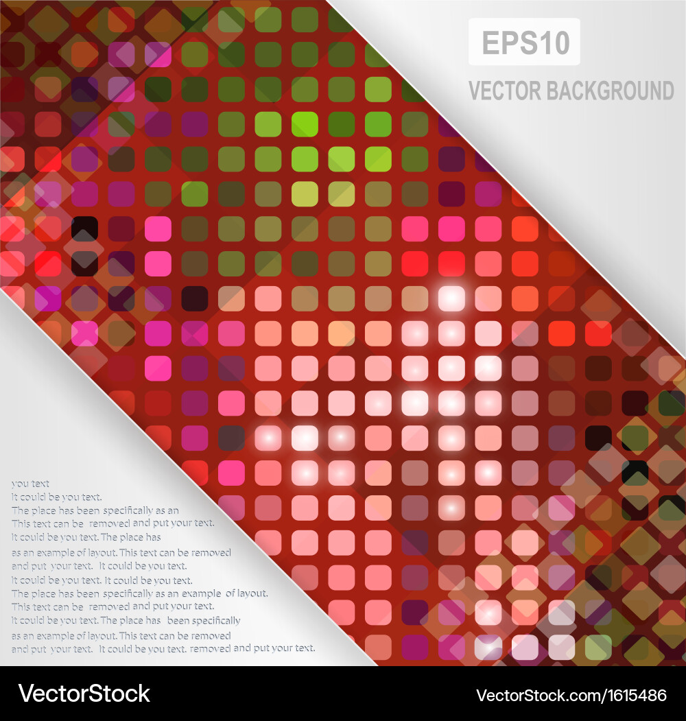 Dynamic Red Abstract Background vector image