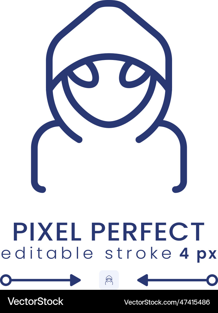 Hacker Icon - Pixel Perfect vector image