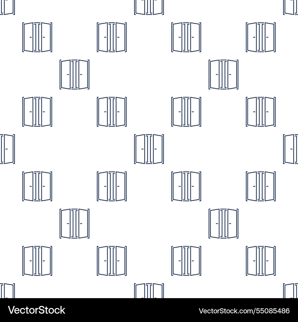 Open window square outline seamless pattern Open window square outline seamless pattern vector image