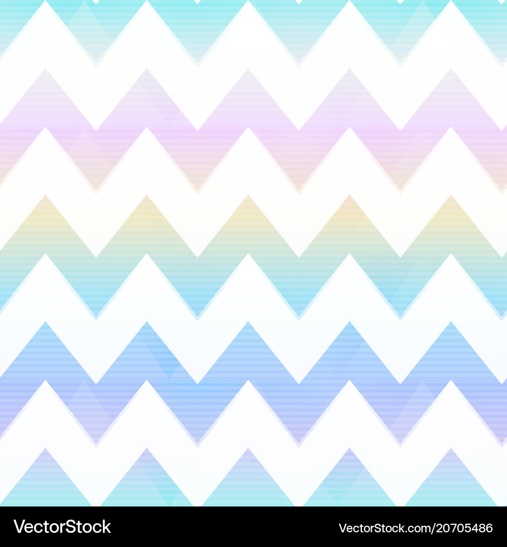 Rainbow Zigzag Pattern vector image