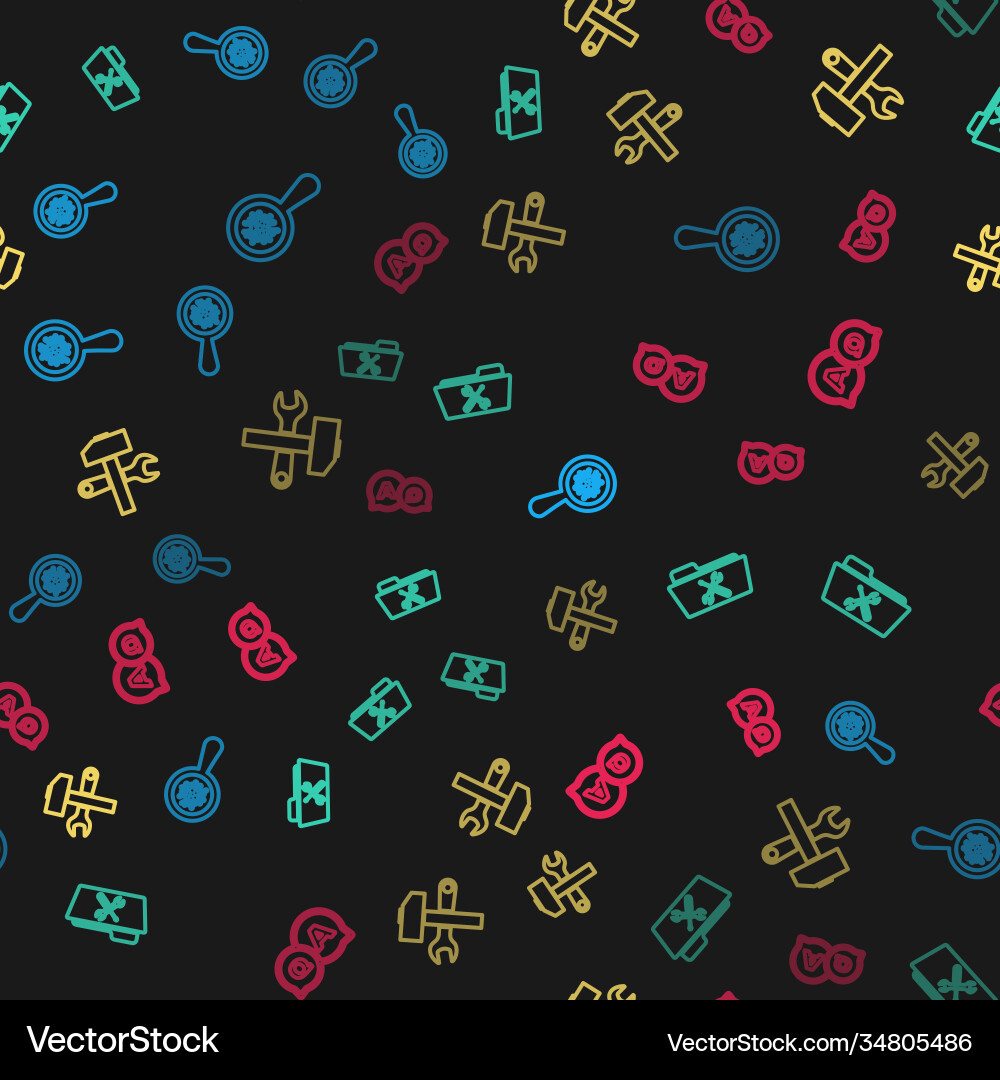 Set line microorganisms under magnifier folder Set line microorganisms under magnifier folder Vector Image