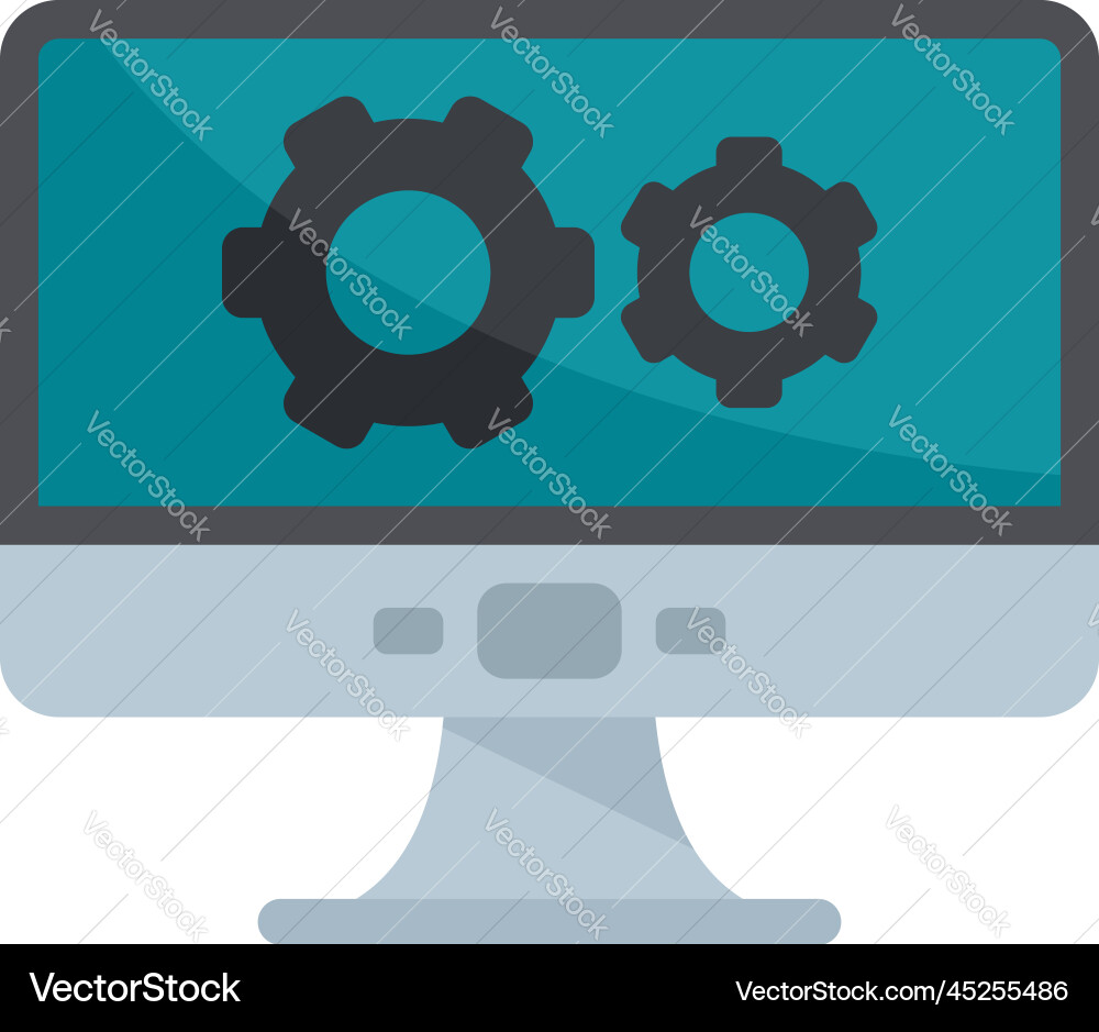 Software update icon flat upgrade system Software update icon flat upgrade system Vector Image