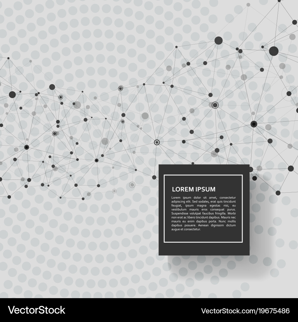 Technology connection background and abstract Vector Image