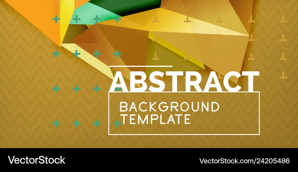 Triangular low poly background design Vector Image