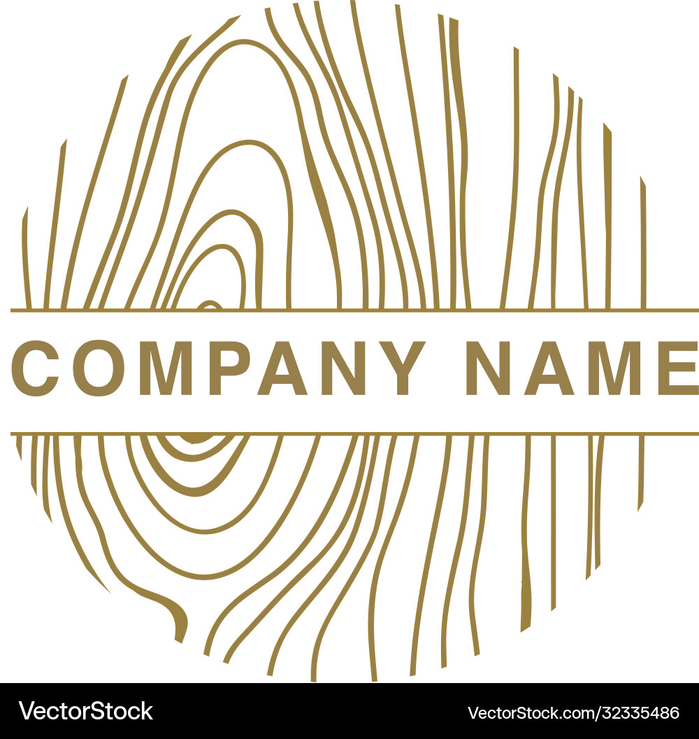 Wood logo Royalty Free Vector Image VectorStock