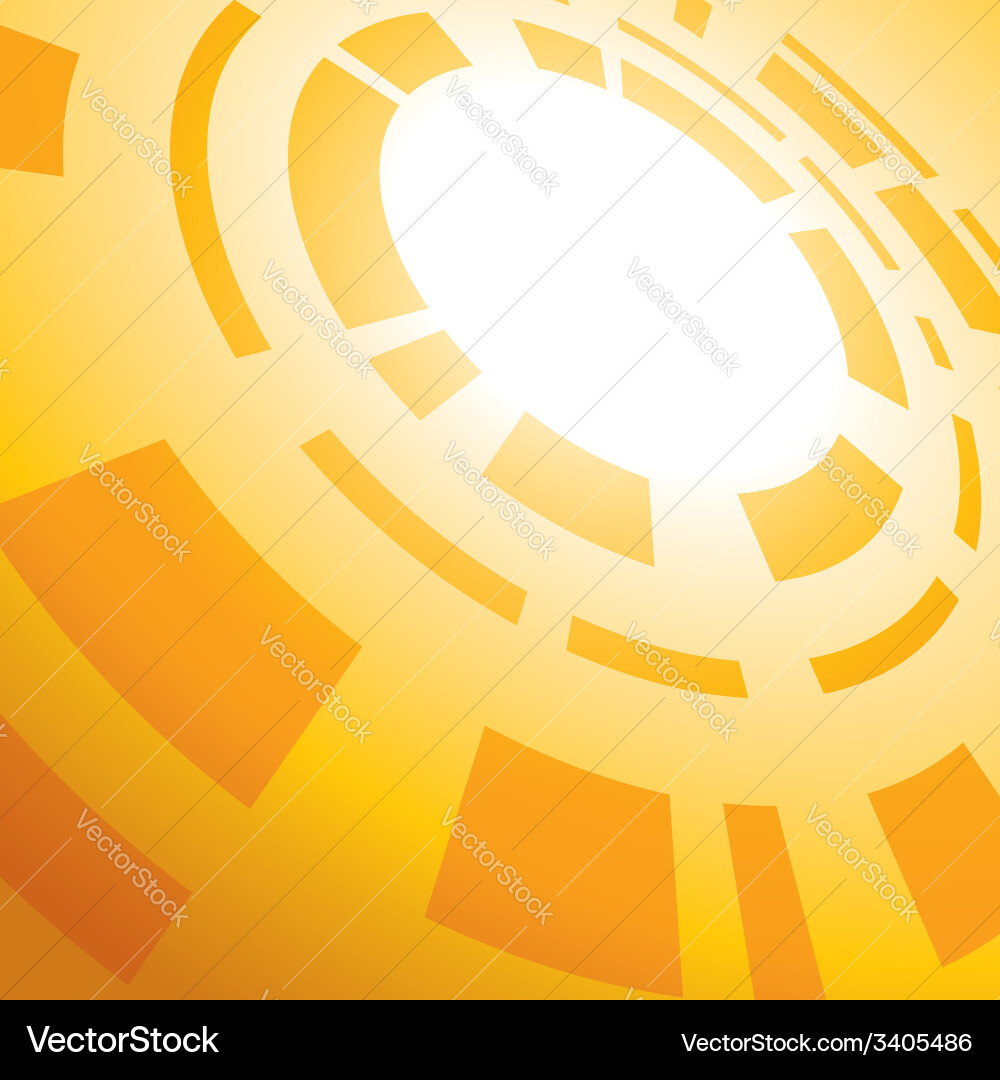 Yellow background with abstraction Vector Image