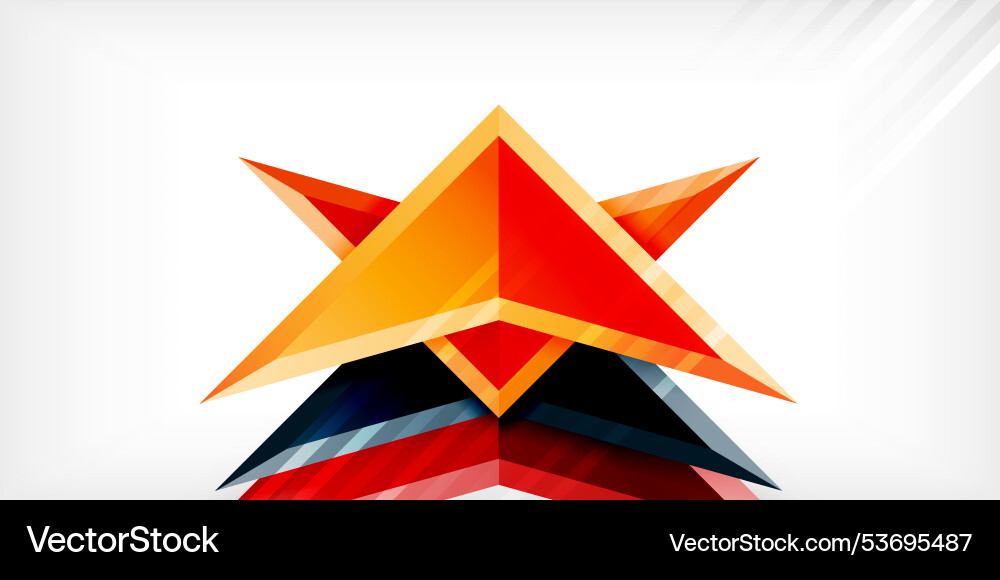 Abstract background color triangles and arrows Abstract background color triangles and arrows Vector Image