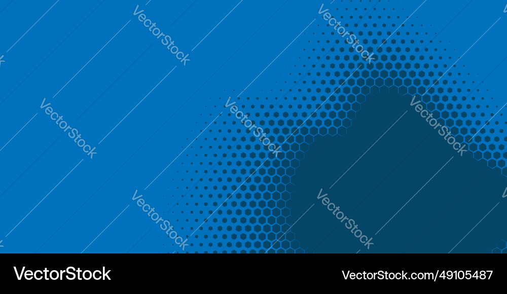 Geometric abstract hexagon two color background Vector Image