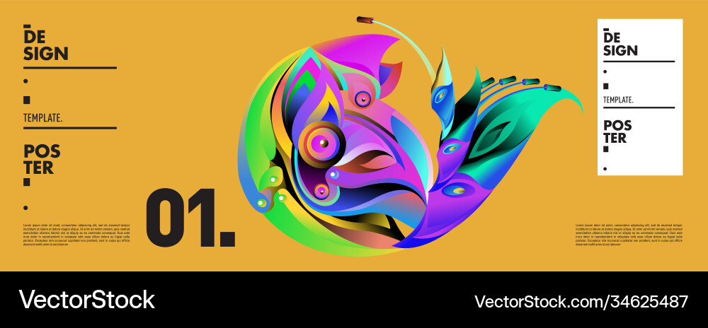 Landing page background template with colorful Landing page background template with colorful Vector Image