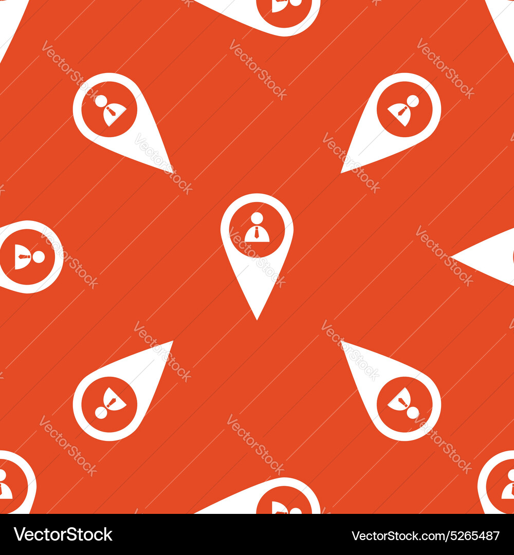 Orange user pointer pattern Vector Image