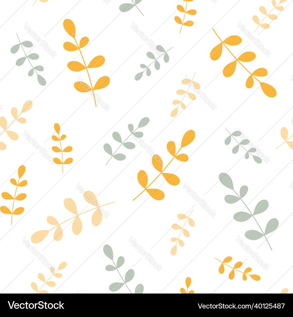 Seamless pattern for background with leaves Vector Image