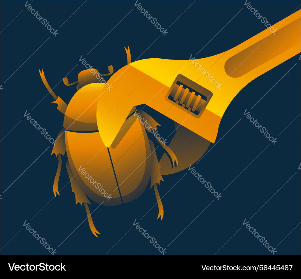 Software Patch & Bug Fix Vector Image
