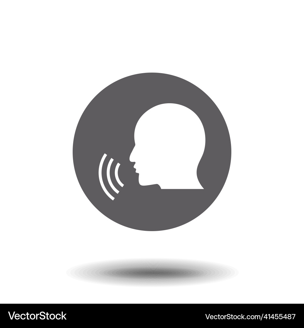Voice command icon symbol stock web Voice command icon symbol stock web Vector Image