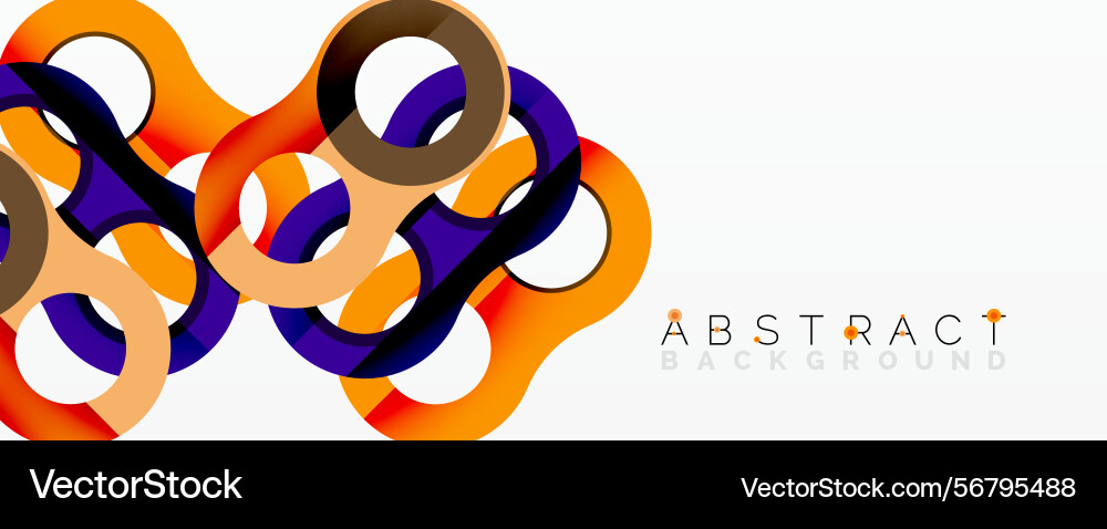 Abstract colorful ribbons create dynamic Abstract colorful ribbons create dynamic Vector Image