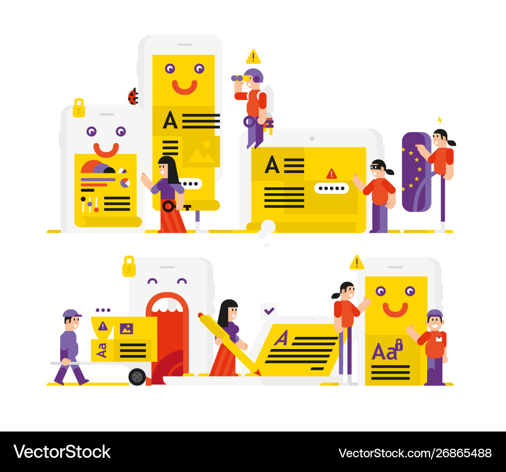 An on topic general rules for data Vector Image
