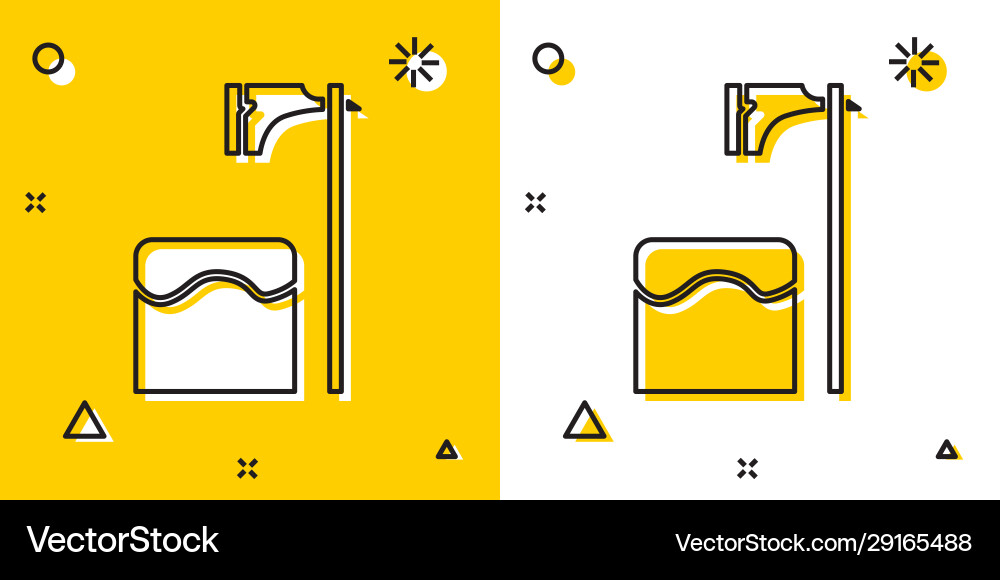 Black executioner axe in tree block icon isolated Black executioner axe in tree block icon isolated Vector Image