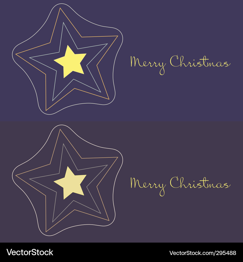 Christmas star design Vector Image