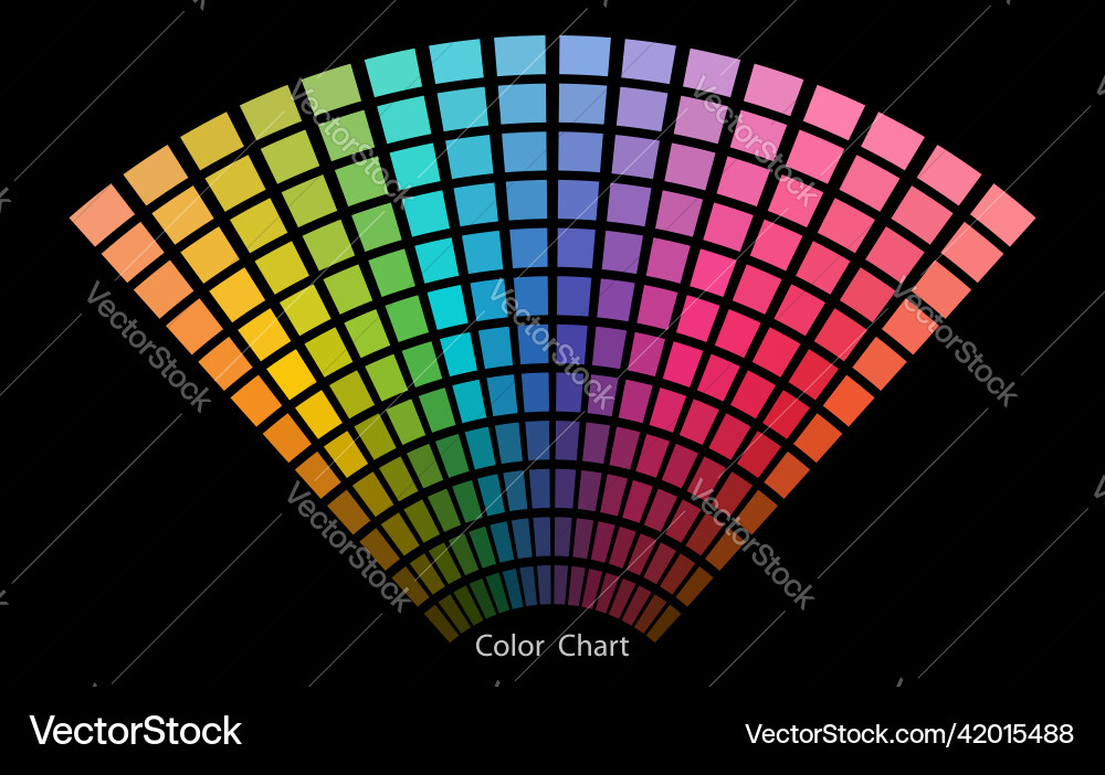 Color chart designer tool texture pattern palette Color chart designer tool texture pattern palette Vector Image