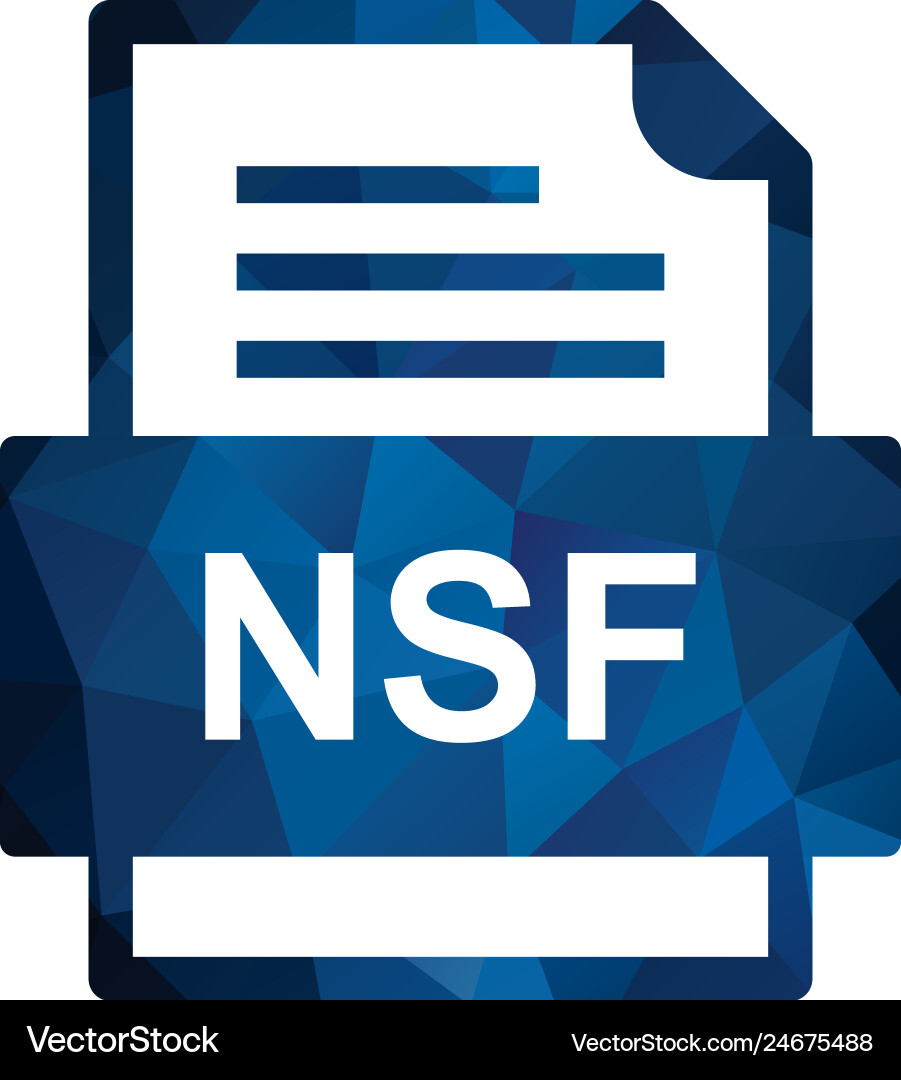 Nsf file document icon Vector Image