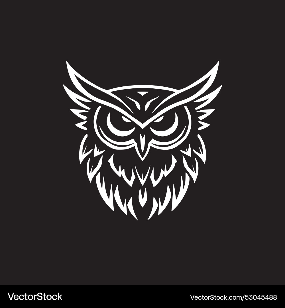 Owl - minimalistisches und flaches Logo Owl - minimalistisches und flaches Logo vektorbild