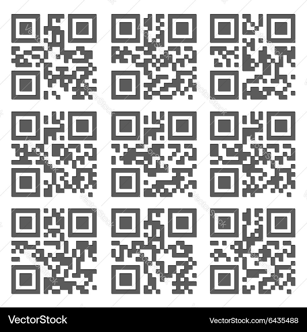 QR Code Sample - Scan with Smartphone Vector Image