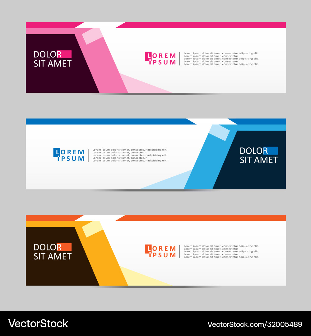 Abstract design banner web template Abstract design banner web template Vector Image