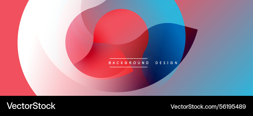 Abstract design features overlapping colorful Abstract design features overlapping colorful vector image