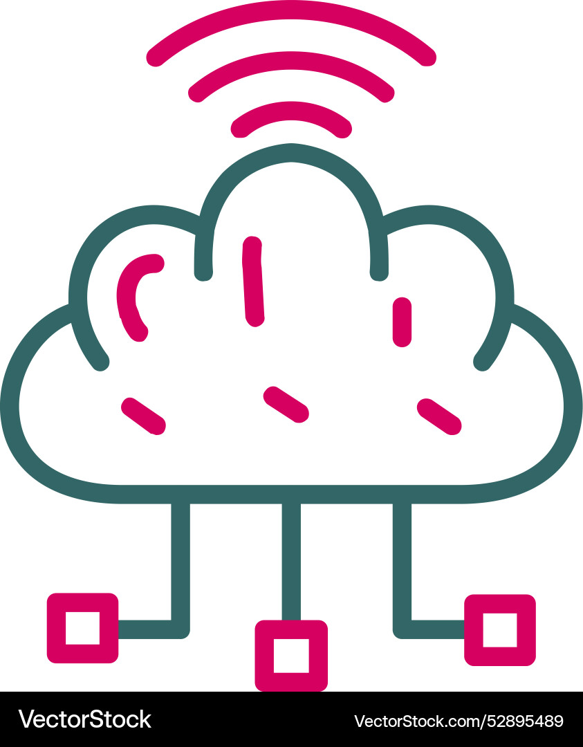 Cloud computing icon design vector image