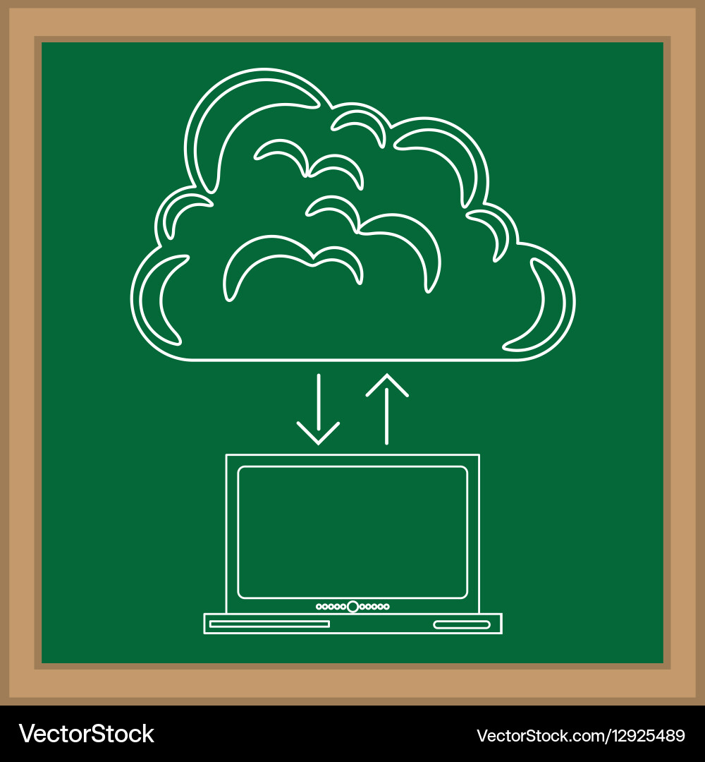 Cloud computng technology Vector Image