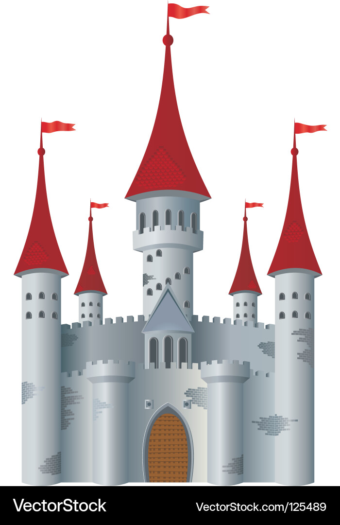 Fairytale castle Royalty Free Vector Image - VectorStock