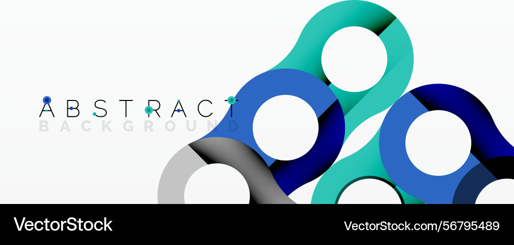 Modern design features overlapping circles Vector Image