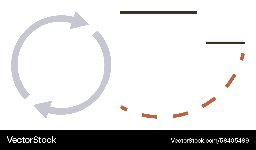 Process Flow & Iteration Vector Image