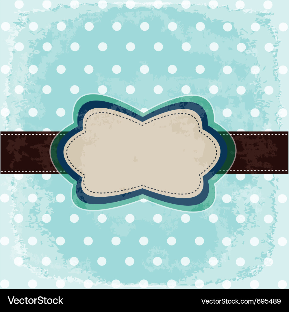 Retro Polka Dot Pattern Vector Image