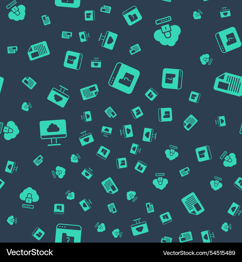 Set file missing cloud computing lock technology Set file missing cloud computing lock technology vector image