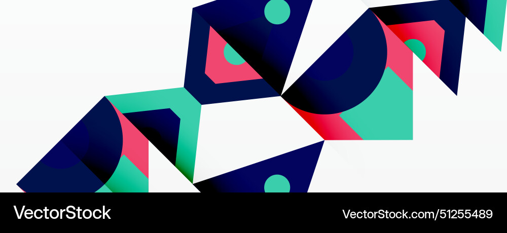 Stacked triangles on white background showcase Stacked triangles on white background showcase vector image