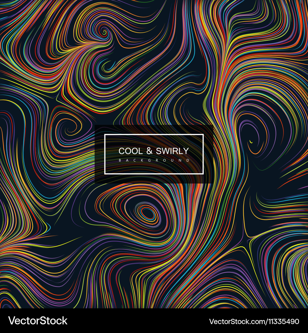 Abstract artistic curl background Vector Image
