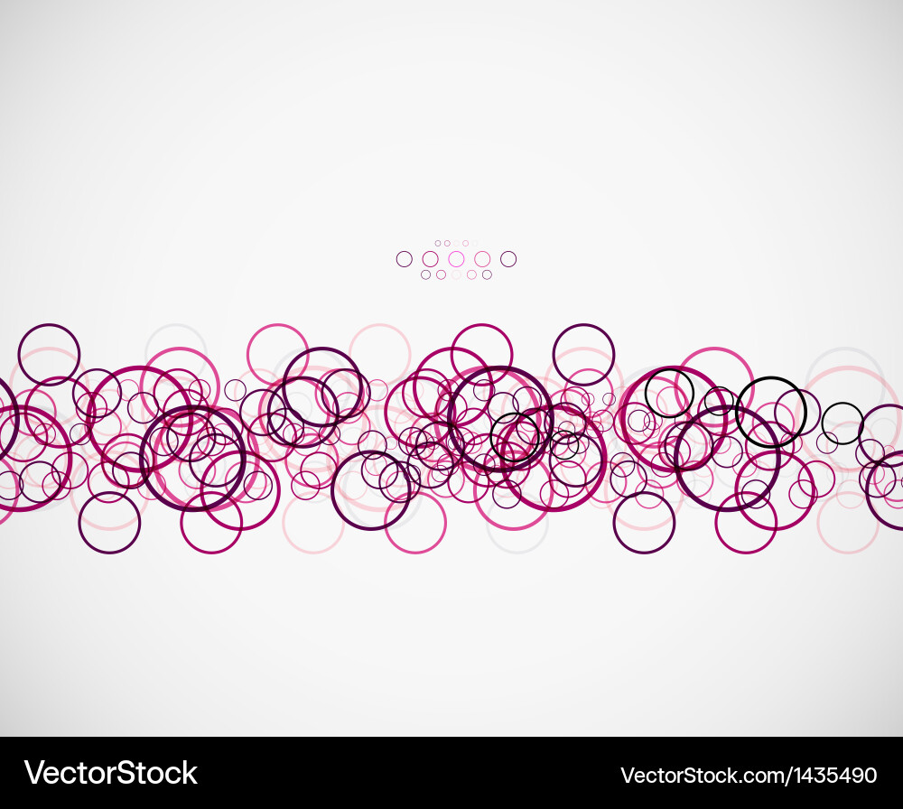 Abstract circles pattern template Vector Image