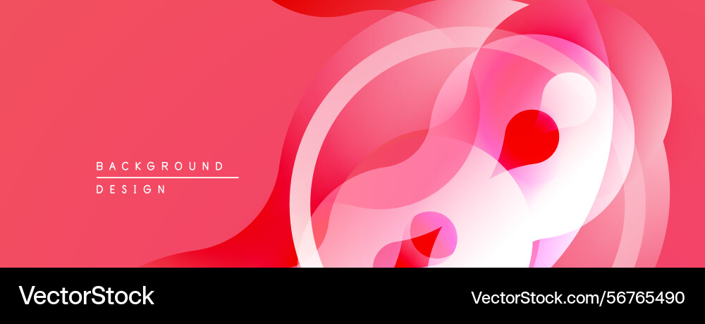 Abstract pink design overlapping circles create Abstract pink design overlapping circles create Vector Image