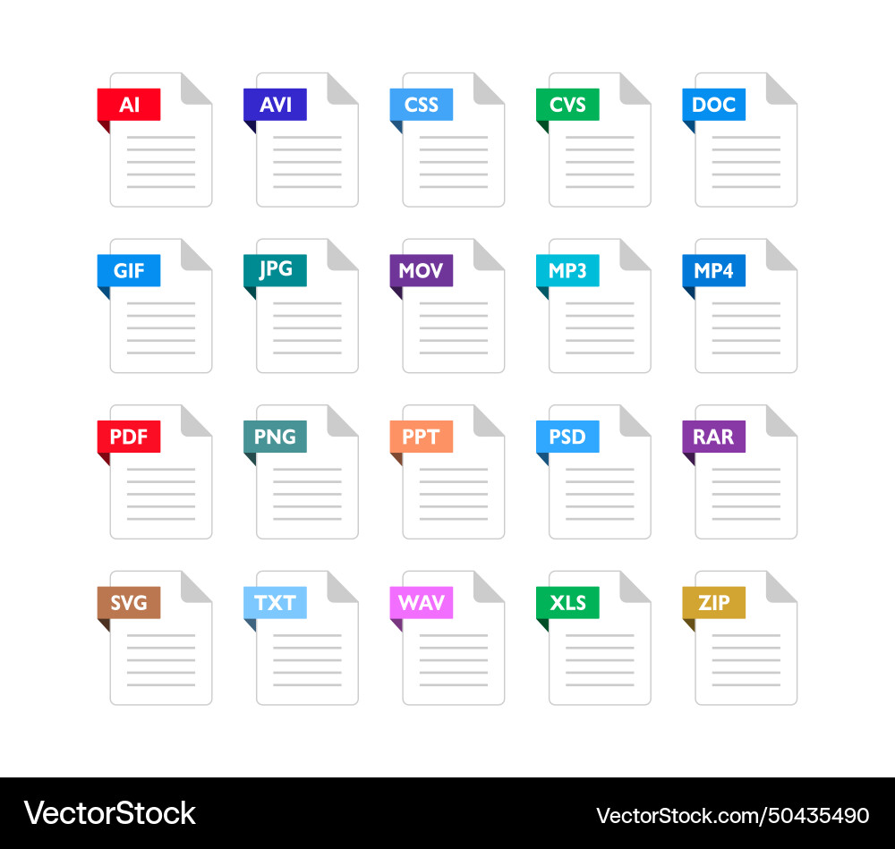 Flat icons set design for app Vector Image