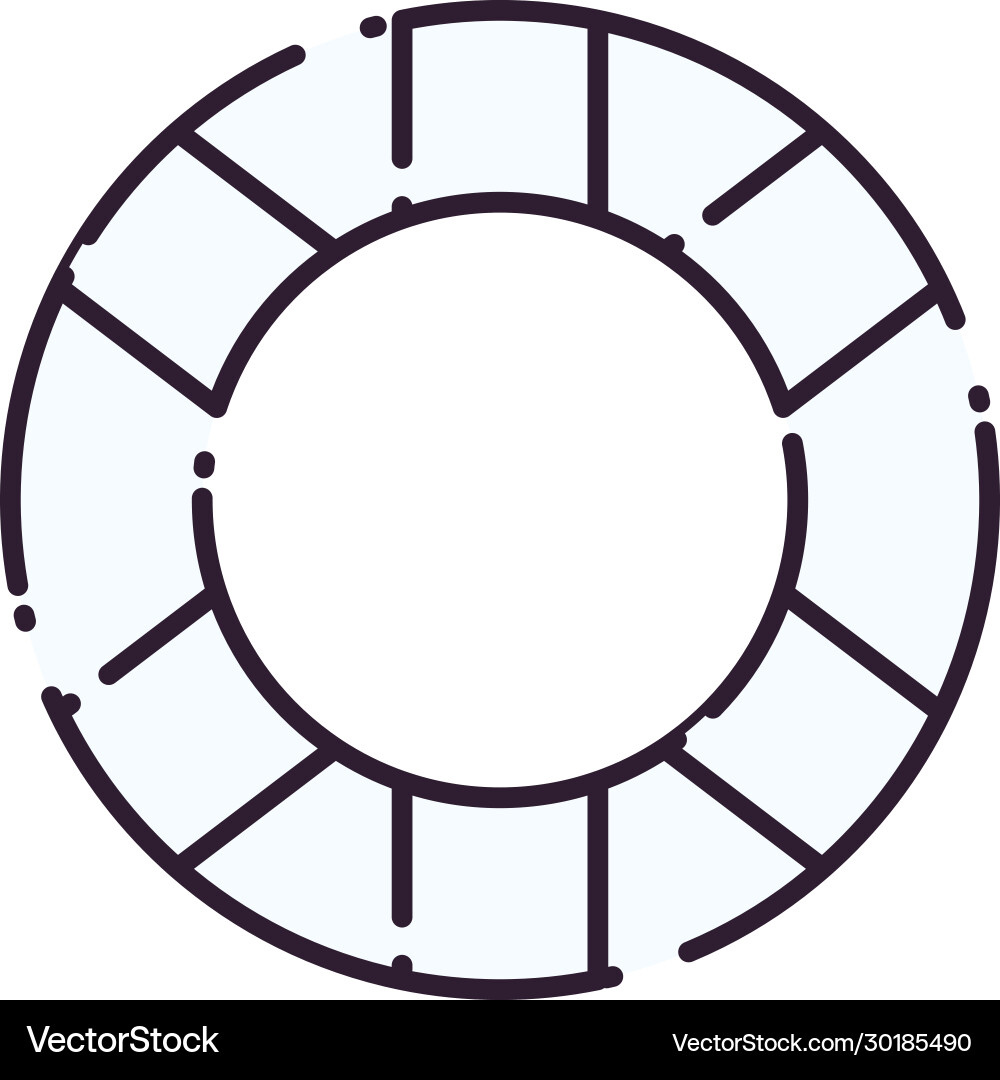 Isolated float line style icon design Vector Image