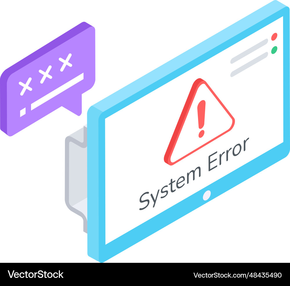 Security and hacking isometric icon Vector Image
