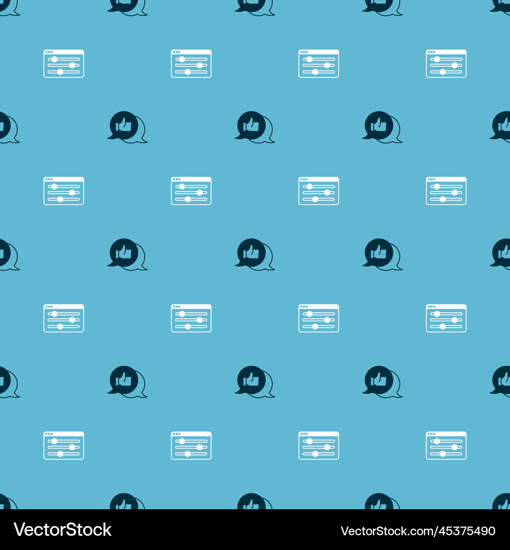 Set customer product rating and browser setting Vector Image